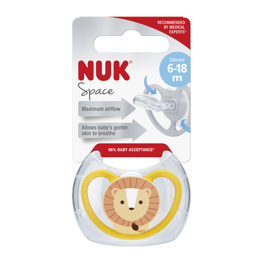 NUK Dudlík Space Lion En Boîte 6-18m