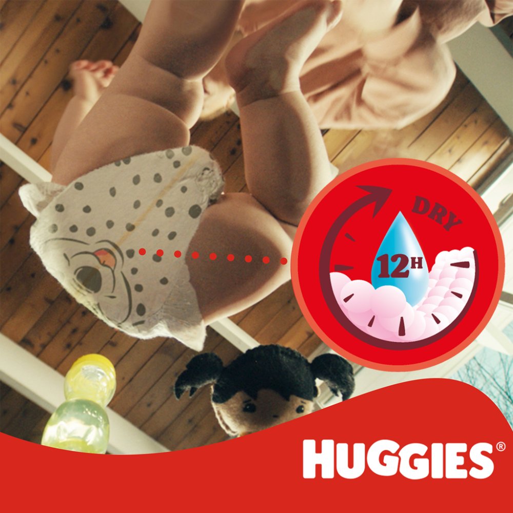 HUGGIES® Windeln Einweg Little Movers 4 (7-18 Kg) 66 Stk