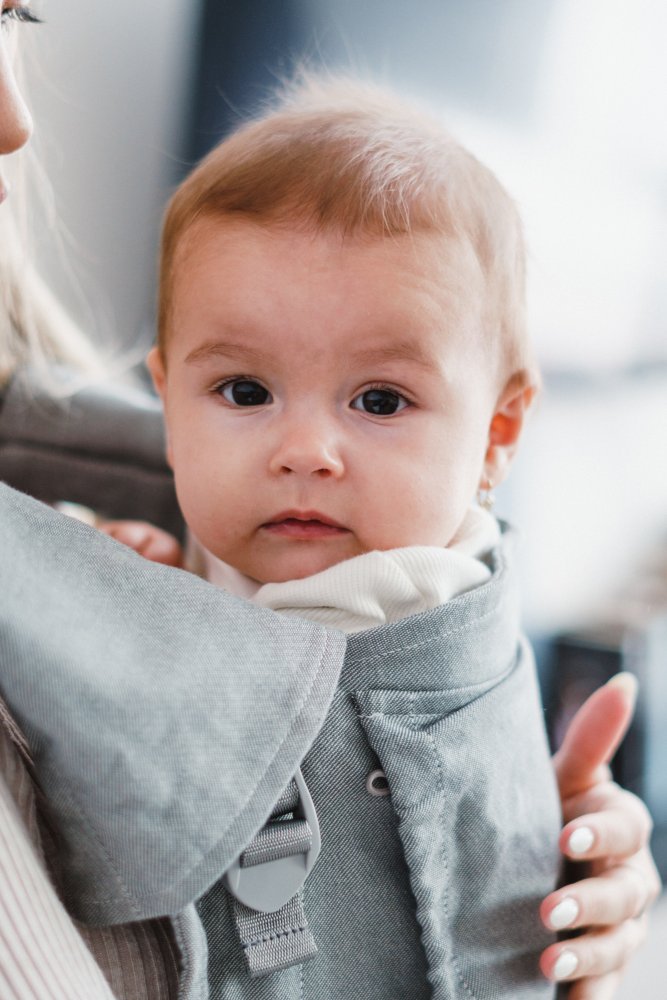 Babahordozó Be Lenka Mini - Egyszínű - Szürke Klasické Bez Možnosti Křížení Grey