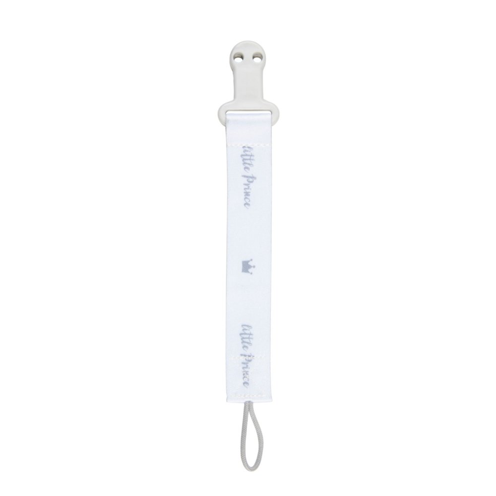CANPOL BABIES Nastro portaciuccio con clip Royal baby grigio - immagine 5