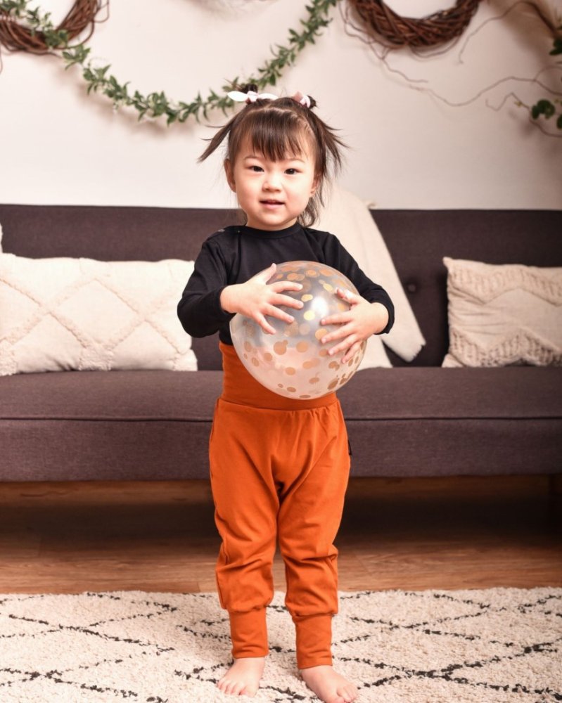 Pantalon de survêtement ample pour enfants, LIGHT, cannelle 116