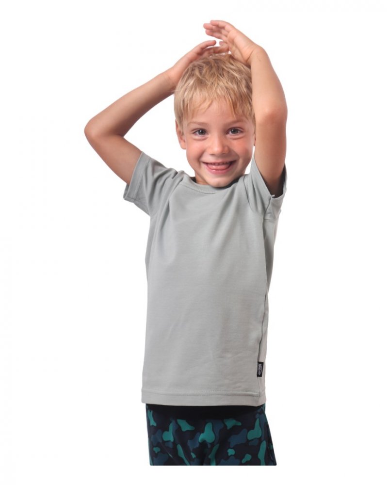 T-shirt pour enfants, manches courtes, olive 122