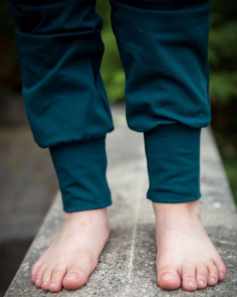 Pantaloni larghi da bambino, LIGHT, verde bottiglia 98 - immagine 3
