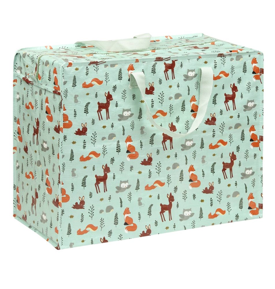 A Little Lovely Company - Borsa portaoggetti XL - Amici della foresta