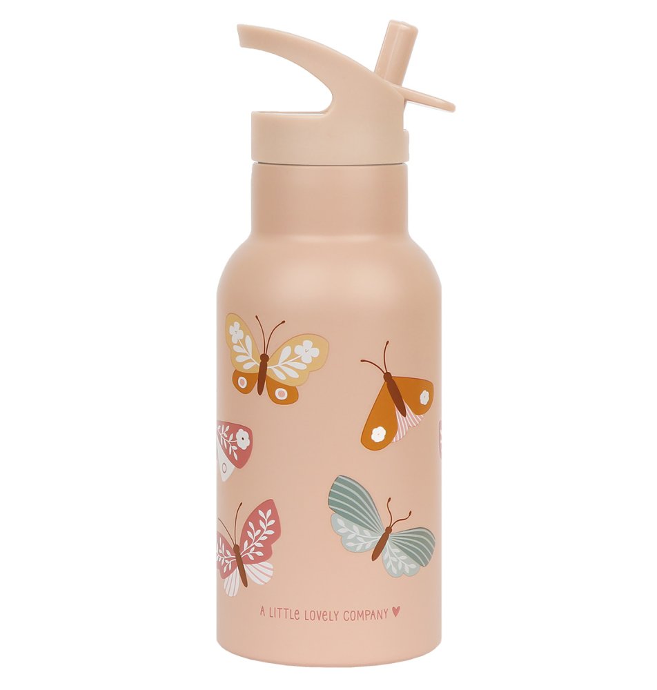 A Little Lovely Company - bidon ze stali nierdzewnej, 350 ml - motyl - obrazek 2