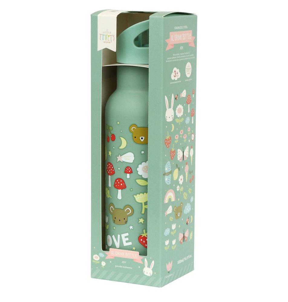 A Little Lovely Company - Borraccia in acciaio inossidabile, 500 ml - gioia - immagine 4