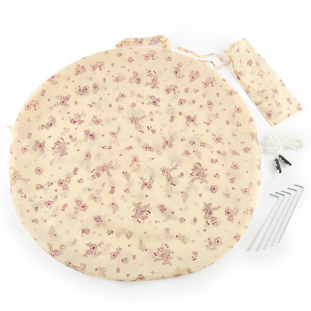 Bieco - Tente de plage pliante pour enfants avec protection UV - vintage flowers – Image 5