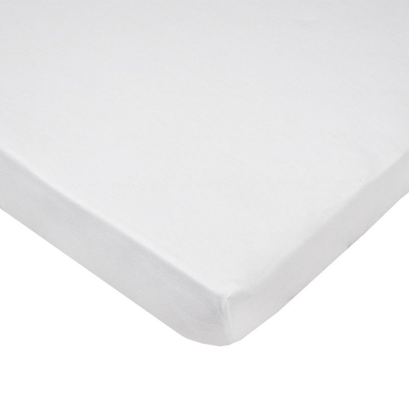 EKO Prześcieradło z gumką jersey białe 120x60 cm - obrazek 4