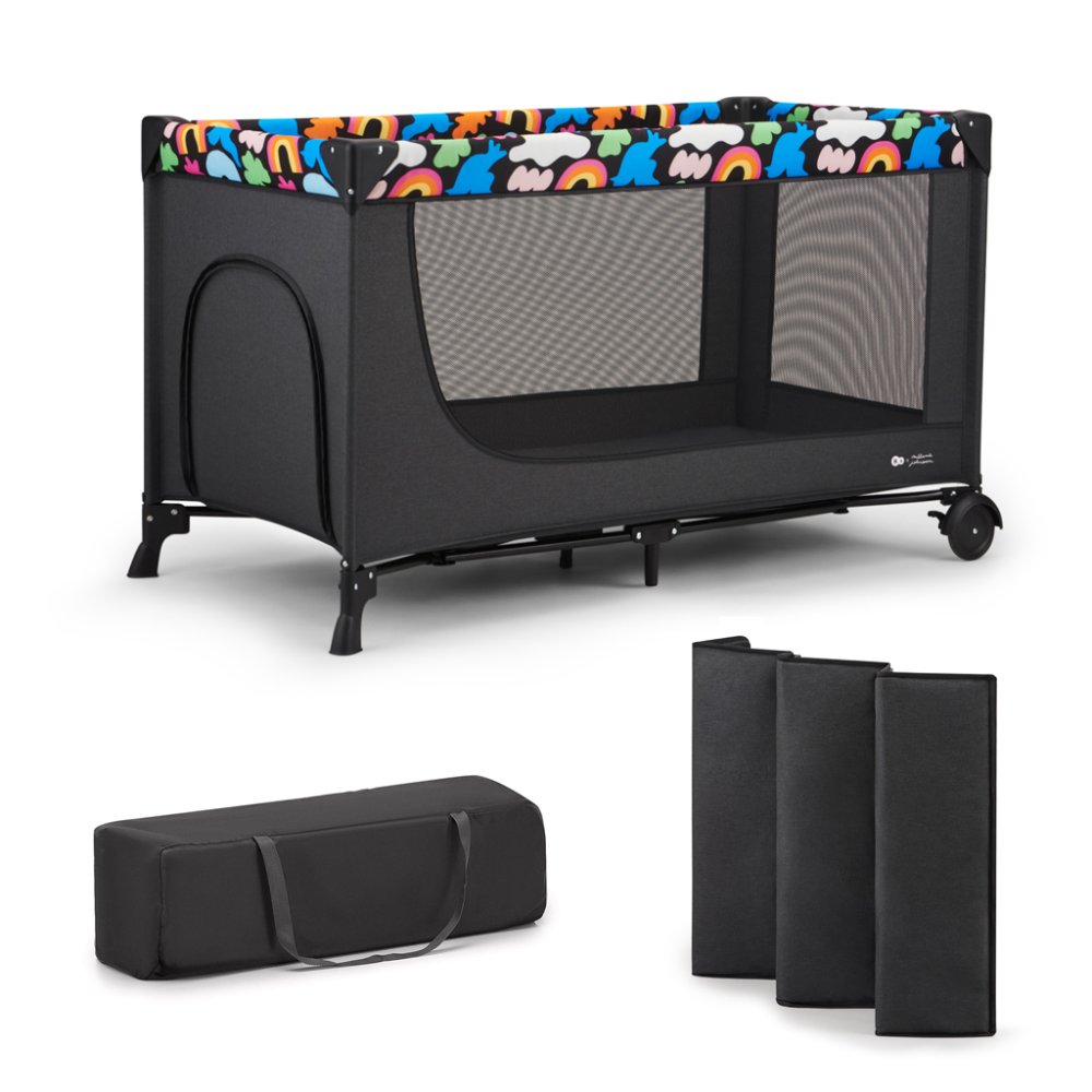KINDERKRAFT Lettino da viaggio Joy 2 Happy shapes