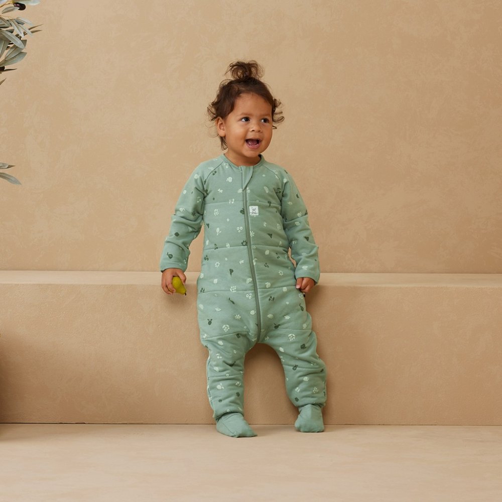 ERGOPOUCH Kombinezon do spania z bawełny organicznej Onesie Sweet Orchard 12-24 m, 2,5 tog - obrazek 5