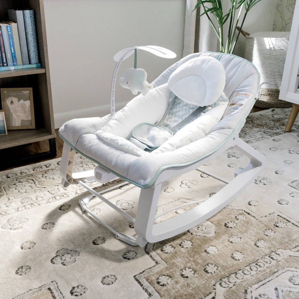 INGENUITY Balancelle vibrante 3-en-1 Keep Cozy Weave 0m+ jusqu'à 18 kg – Image 4