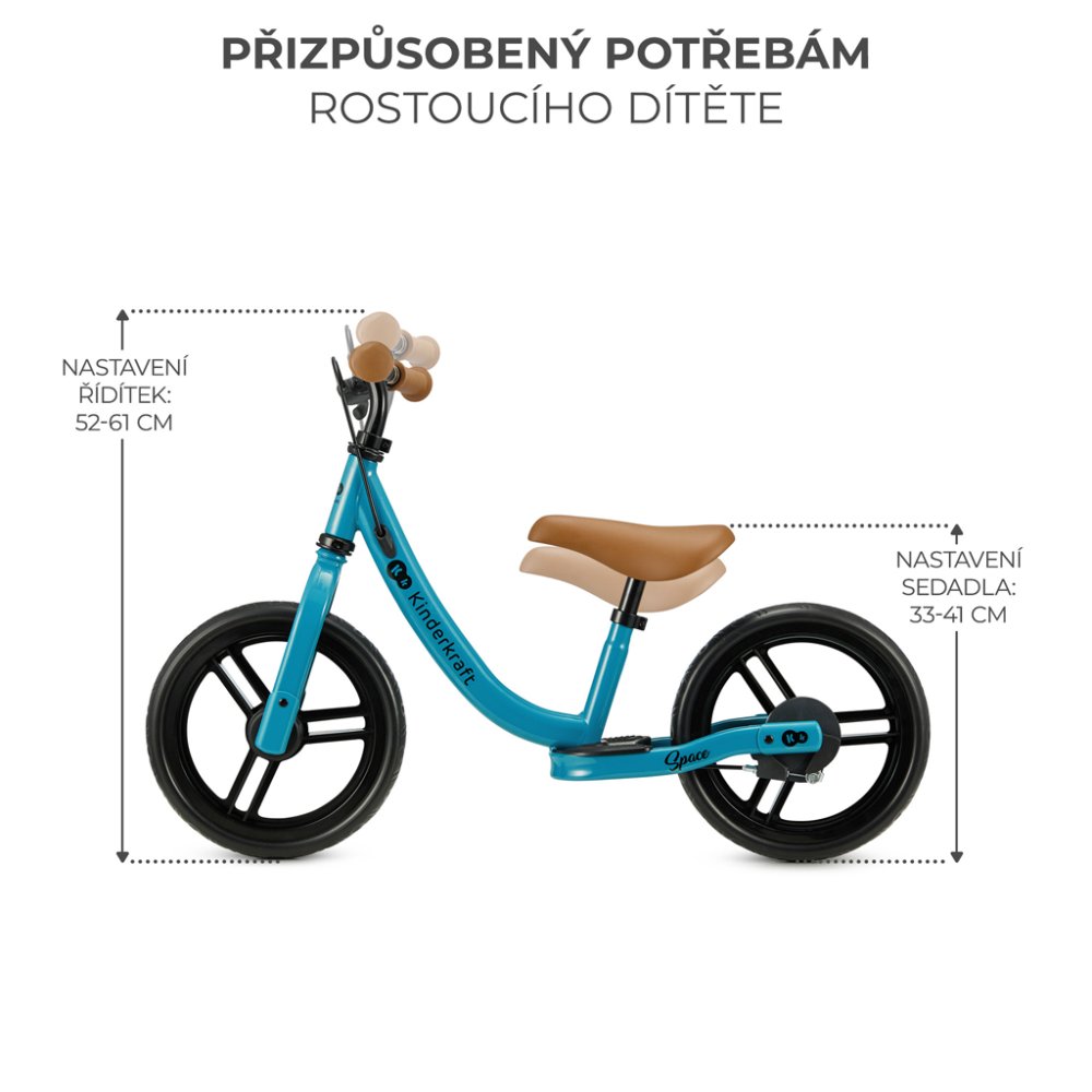 KINDERKRAFT Bicicletta senza pedali Space Deep blue - immagine 5