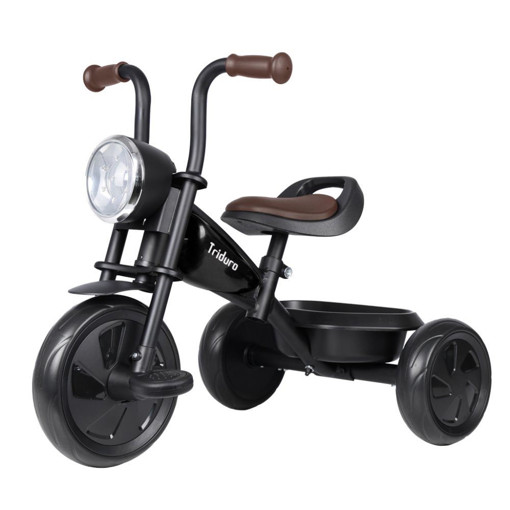 QPLAY Triciclo Triduro Black, età 2-6 anni