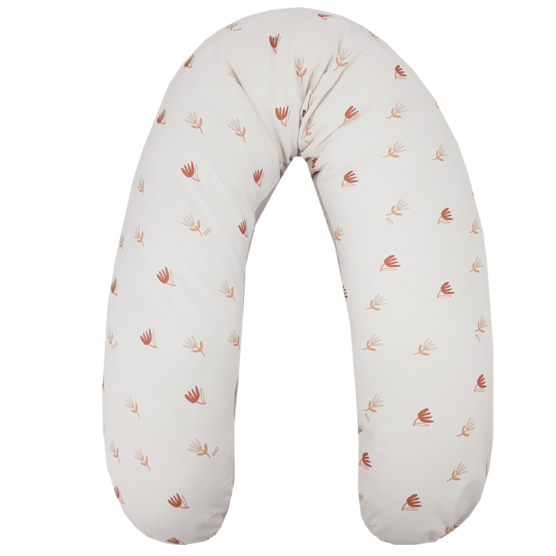 Coussin d'allaitement EKO velvet Beige Meadow 180cm