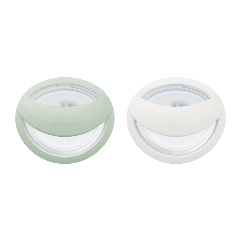 NUK Succhietto Mommy Feel in confezione, mint 0-9m, 2 pz