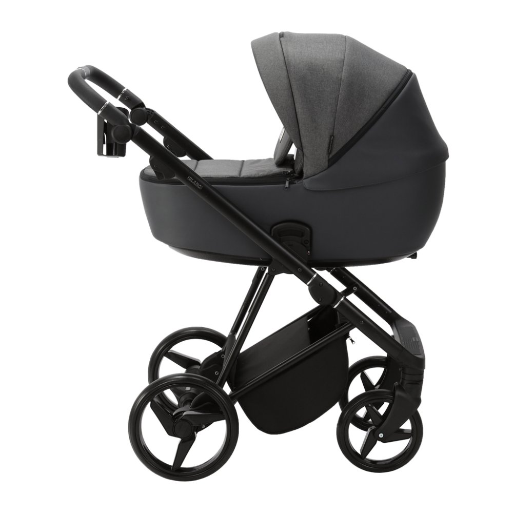 ADAMEX Poussette combinée Blanc Standard Graphite – Image 5