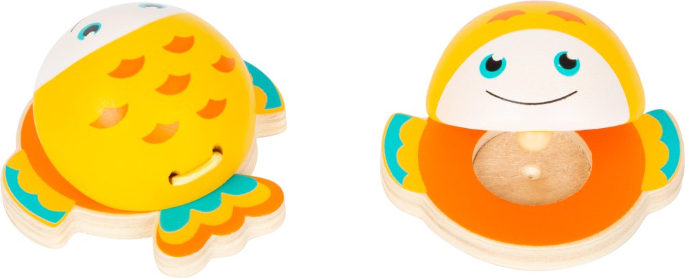 small foot Kastagnetten Meerestiere orangefarbener Fisch 1 St.