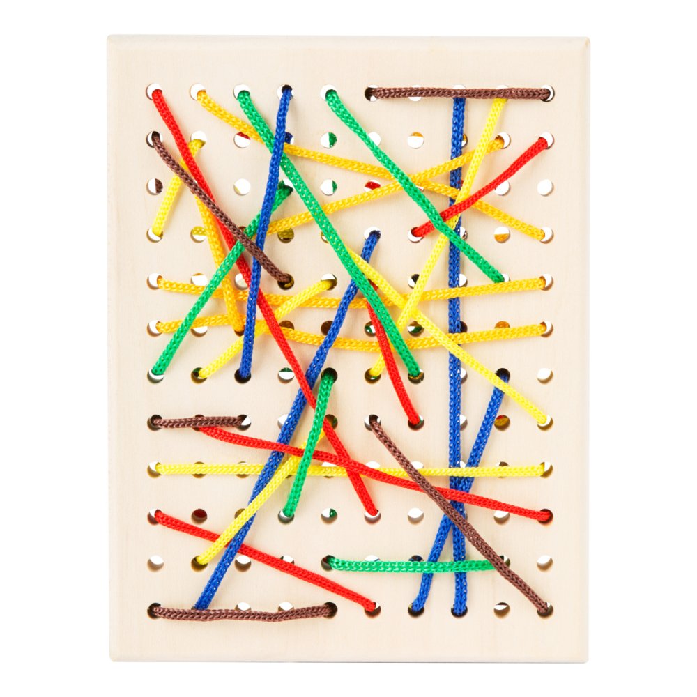 small foot Planche à enfiler en bois