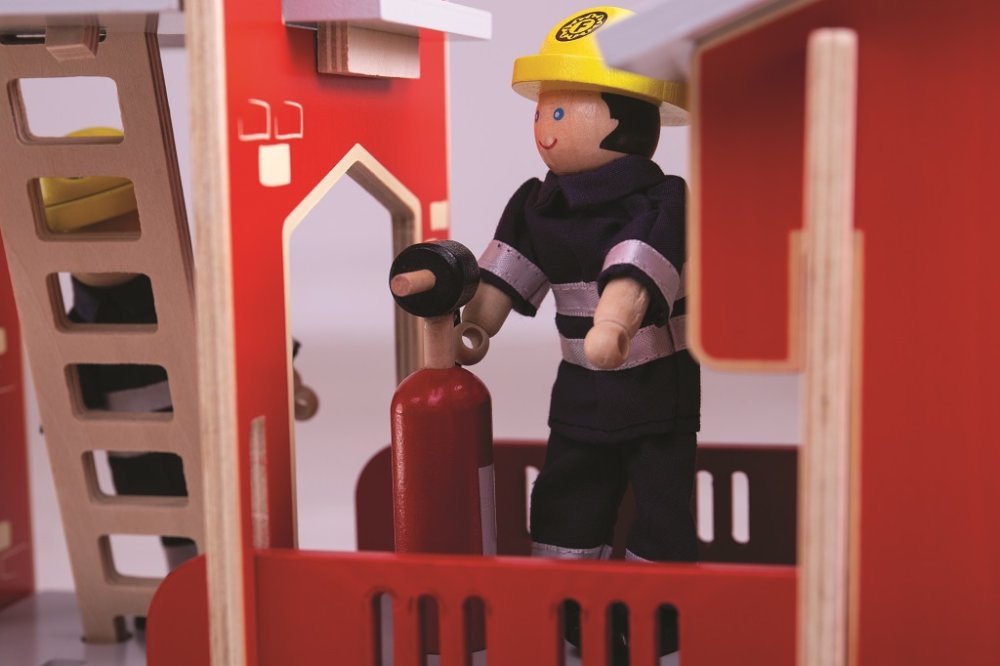 Bigjigs Toys Caserne de pompiers – Image 5