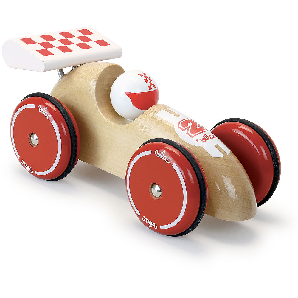 Vilac Versenyautó XL természetes fehér szárnnyal - Image 3