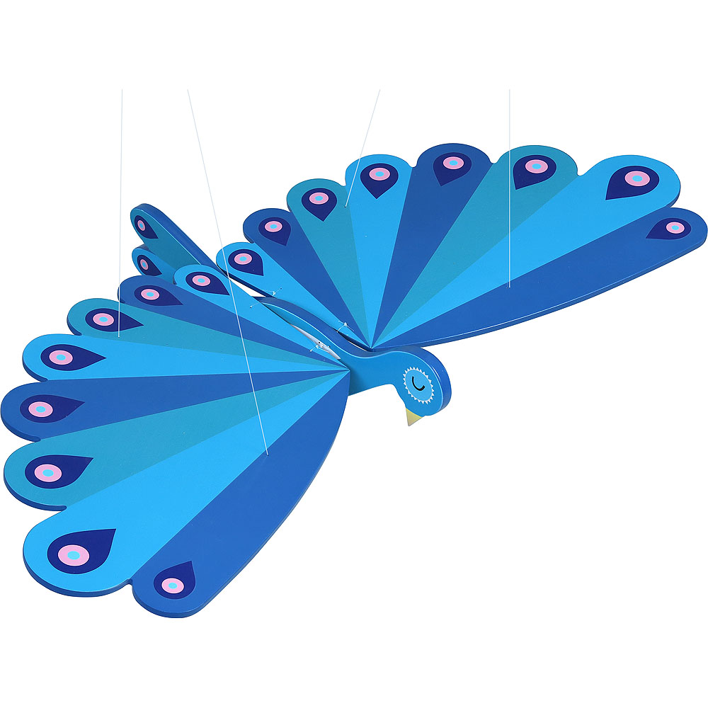 Vilac Drewniany latający paw do zawieszenia