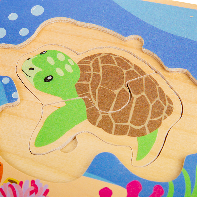 Bigjigs Toys Puzzle Ciclo de vida de la tortuga - Imagen 5