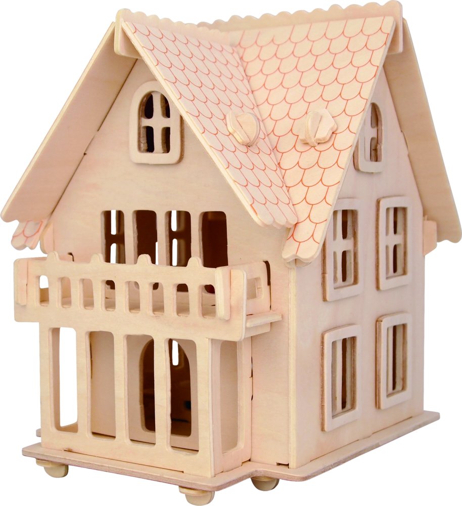 Woodcraft Puzzle 3D de Madera Villa Europea B