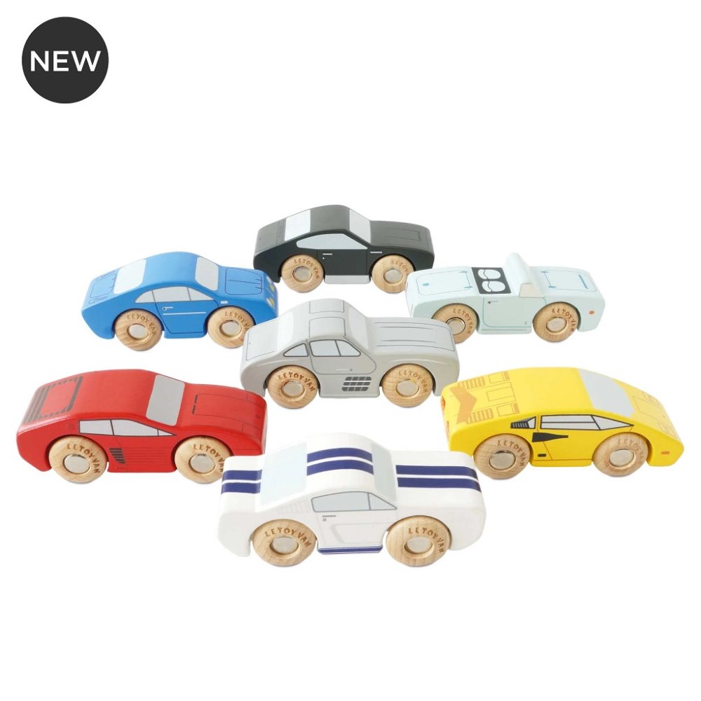 Le Toy Van Set de coches deportivos de madera