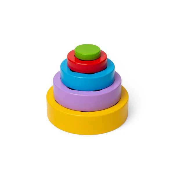 Bigjigs Toys Torre de Flores Apilable - Imagen 2