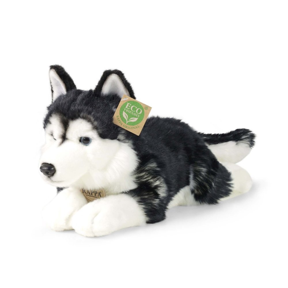 Rappa Peluche cane husky 36 cm ECO-FRIENDLY