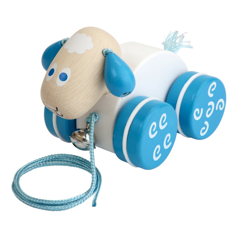 Detoa Drewniana owieczka do ciągnięcia