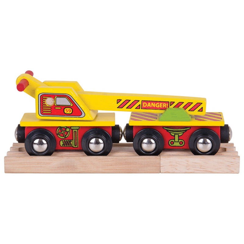 Bigjigs Rail Wagon avec grue