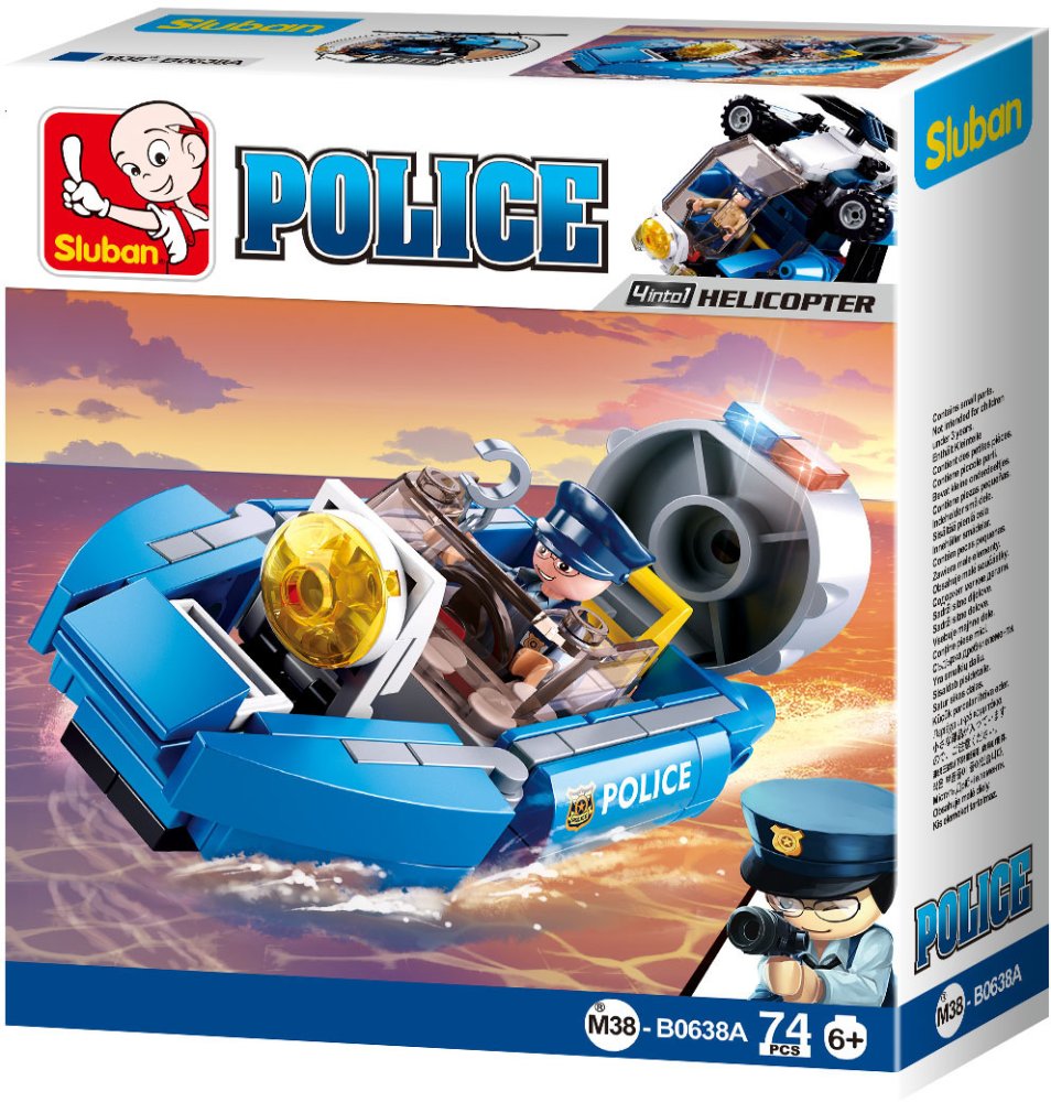 Sluban Polizia 4in1 M38-B0638A Hovercraft - immagine 2