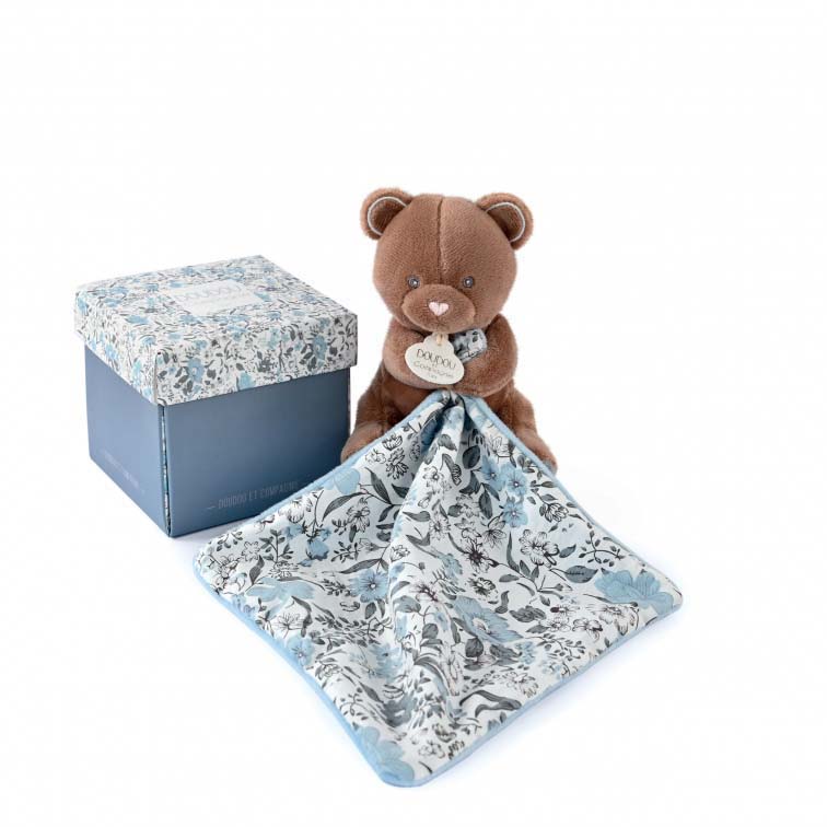 Coffret cadeau Doudou - ours en peluche et couverture