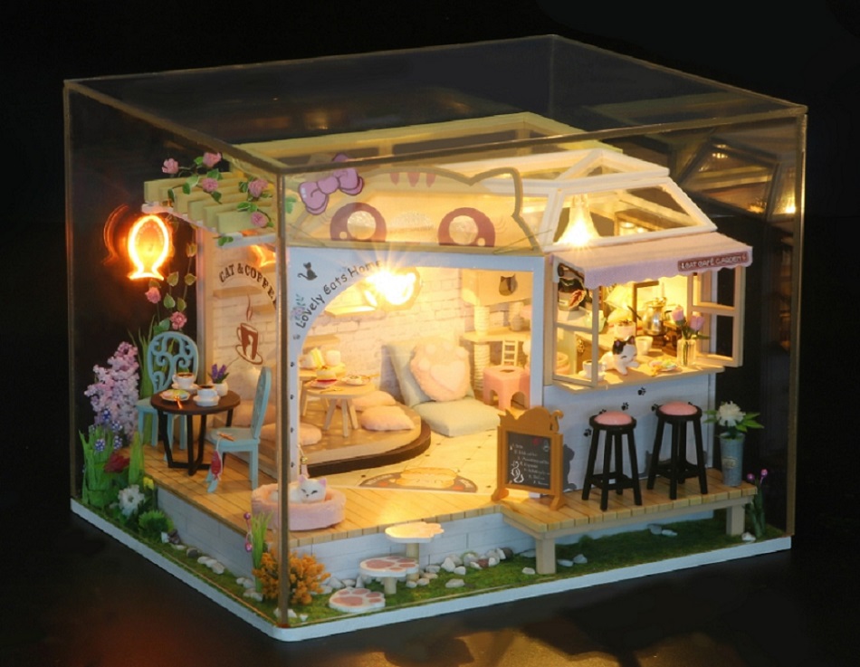 2Kids Toys miniatura domku Kocia kawiarnia z ogródkiem - obrazek 3