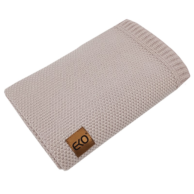 Manta EKO de bambú Powder rosa 100x80 cm - Imagen 4