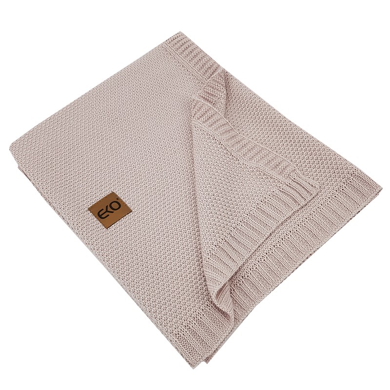 Manta EKO de bambú Powder rosa 100x80 cm - Imagen 5