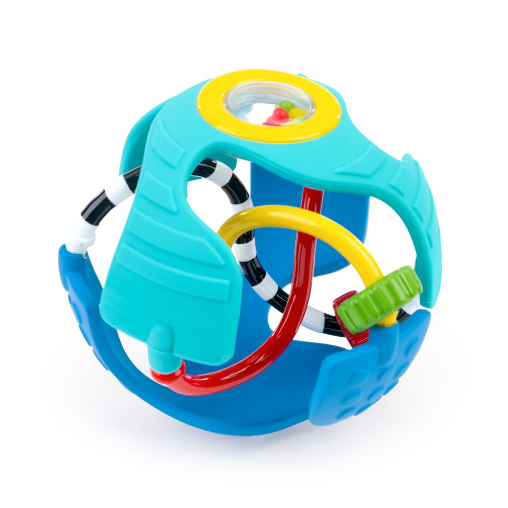 BABY EINSTEIN Zabawka sensoryczna piłka z gryzakiem Rattle & Sense™ 3m+