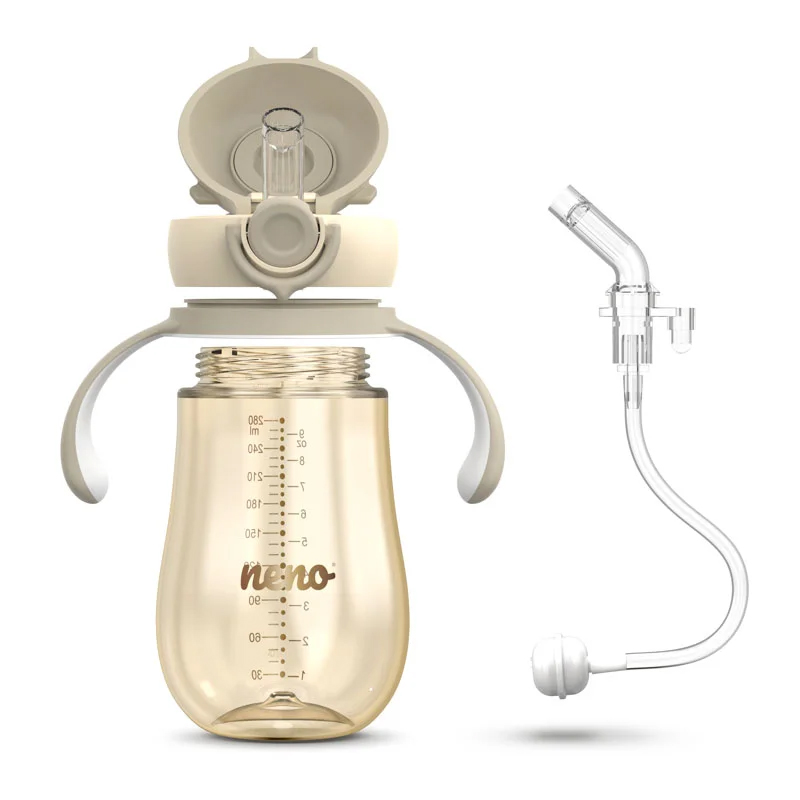 NENO Kubek ze słomką - kremowy 12m+ - obrazek 4