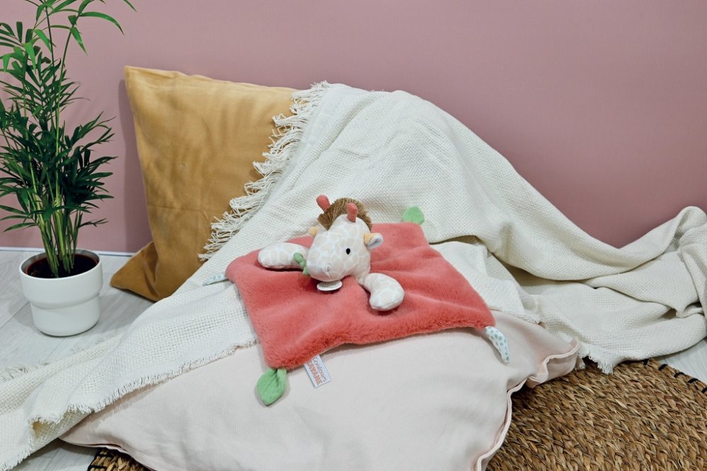 Doudou Plyšový muchláček žirafa Couleurs Savane 25 cm (obrázek 8)