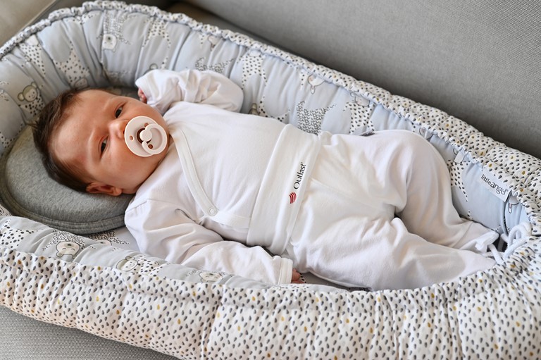 Body incrociato con guanti antigraffio Outlast® - bianco 68 - immagine 5