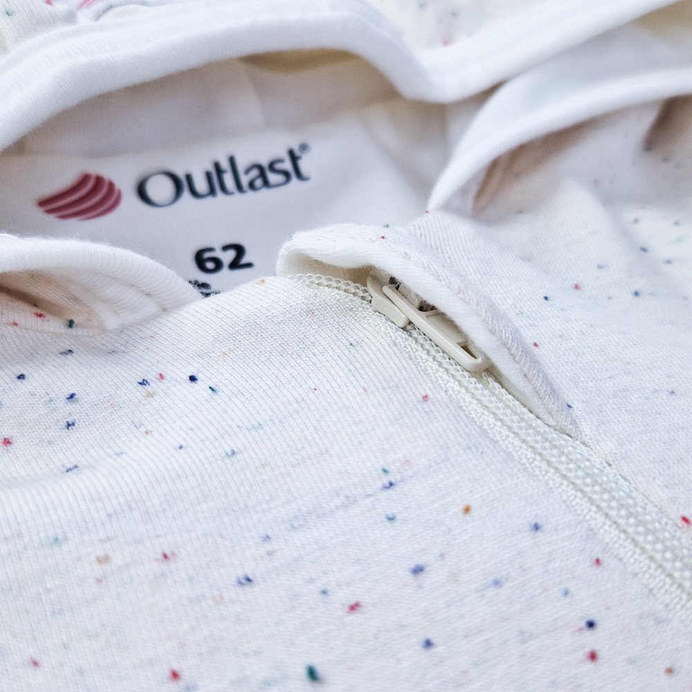 DR Outlast® béléssel ellátott overall - krémszínű színes pöttyök/fehér kávé 68 - Image 5