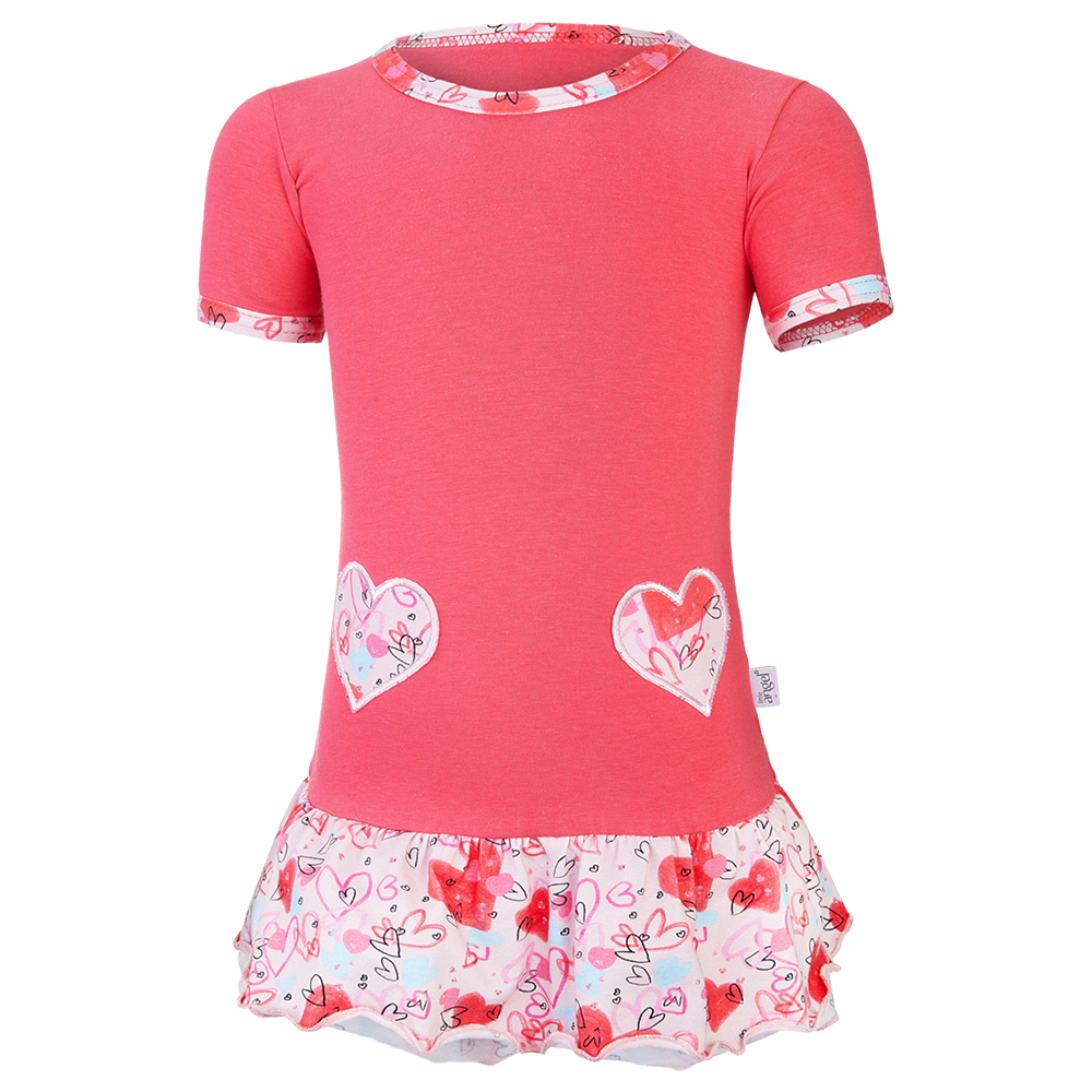 Tunika dünn Outlast® - Erdbeere/Herzen 104