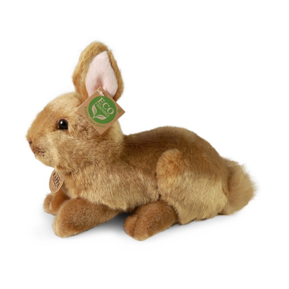 Rappa Plyšový králík hnědý ležící 23 cm ECO-FRIENDLY (obrázek 4)