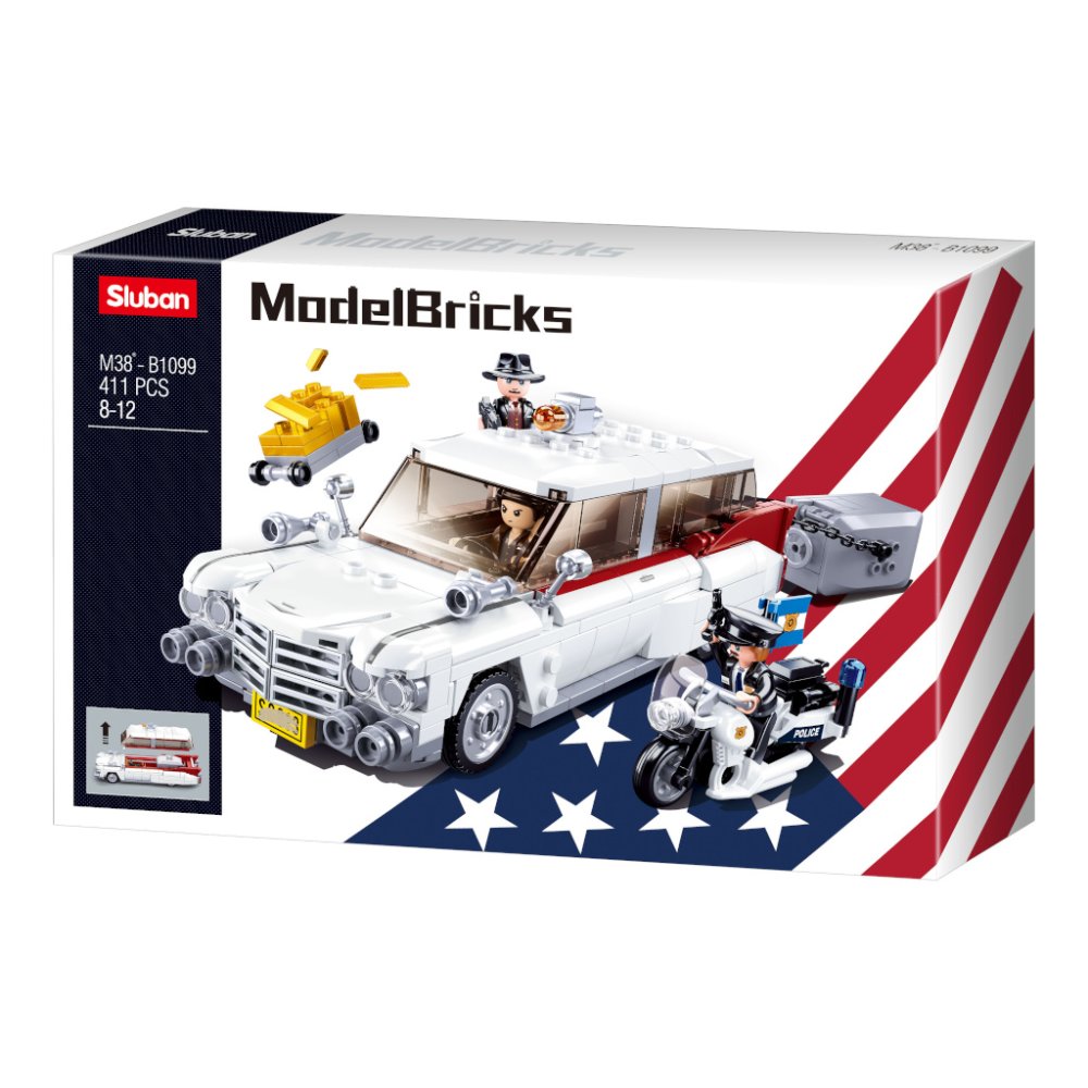 Sluban ModelBricks M38-B1099 Americký vůz pro lupiče (obrázek 5)