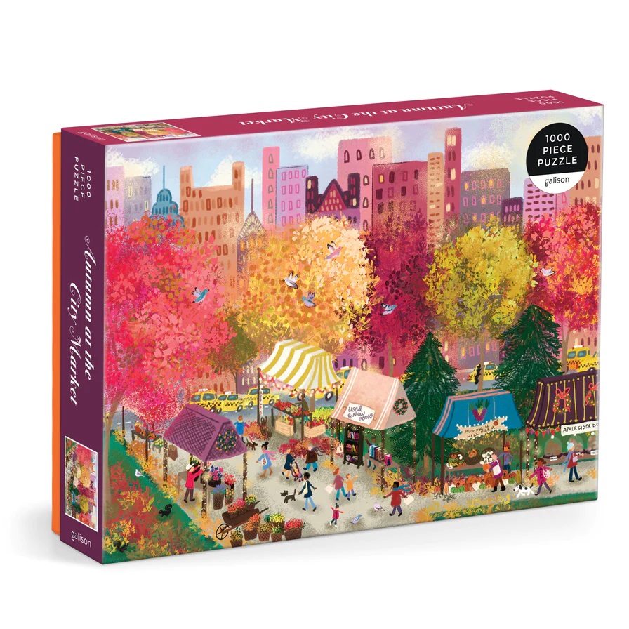 Galison Puzzle Podzim na městském trhu 1000 dílků