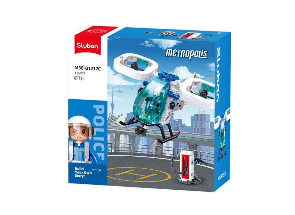 Sluban Metropolis M38-B1217C Vrtulník Air Patrol: Vzdušná hlídka (obrázek 3)