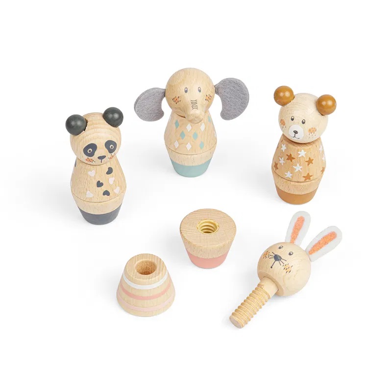 Bigjigs Toys Dřevěné šroubovací zvířátko 1 ks