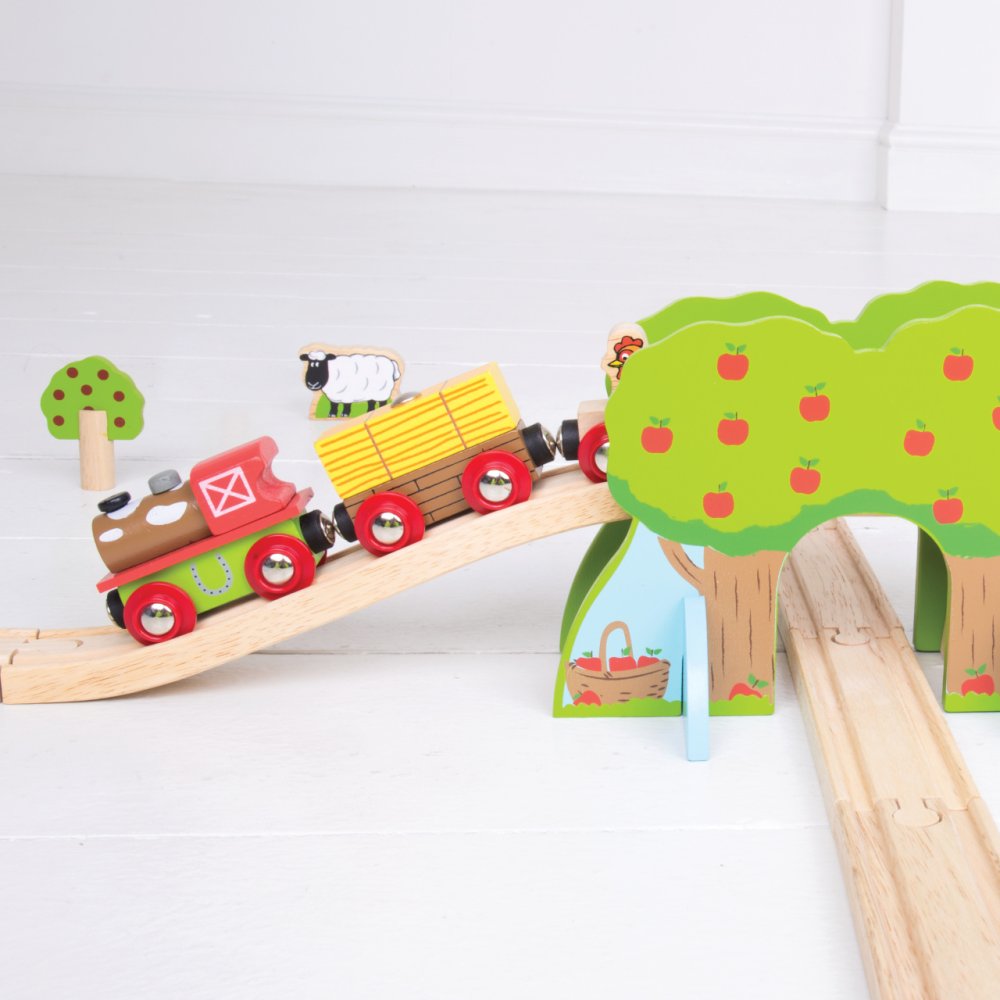 Bigjigs Rail Dřevěná vláčkodráha farma (obrázek 3)