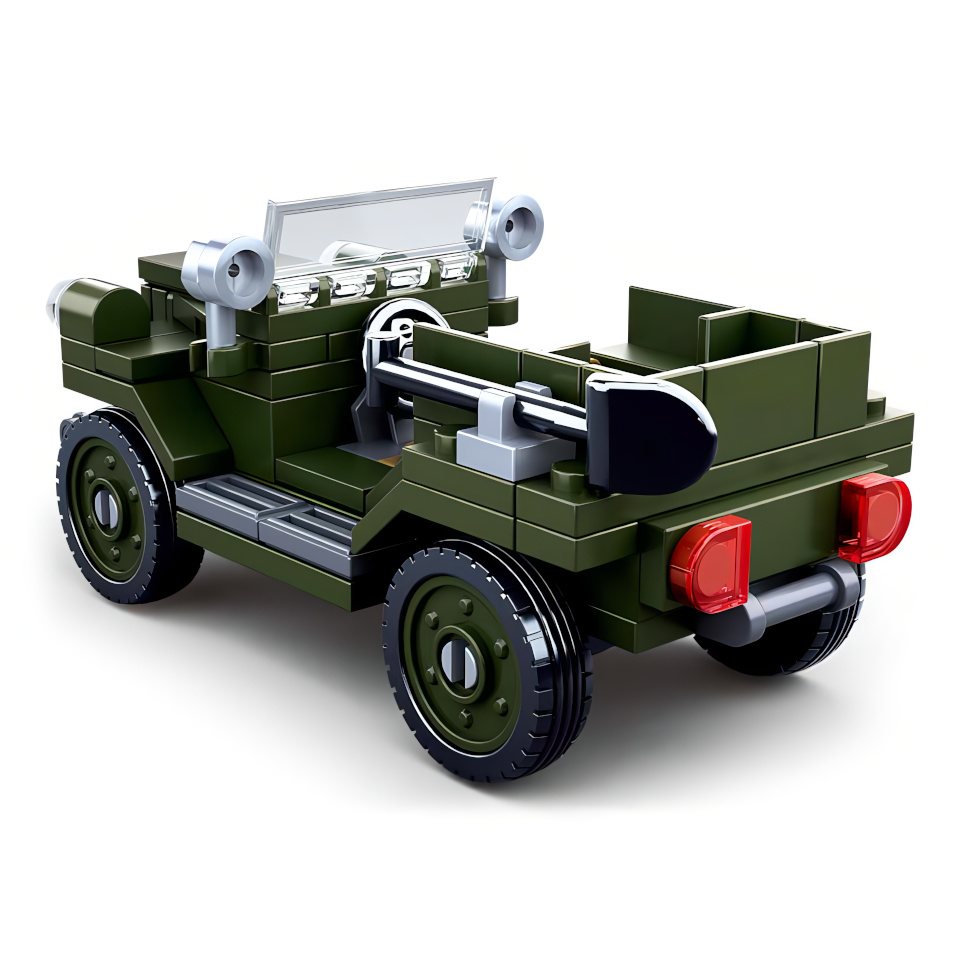 Sluban WWII M38-B0682 Sovětský terénní vůz GAZ 67 (obrázek 4)